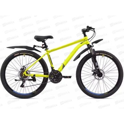 Велосипед 26" 21ск RUSH NX 615 DISC ST желтый рама 18", 388590