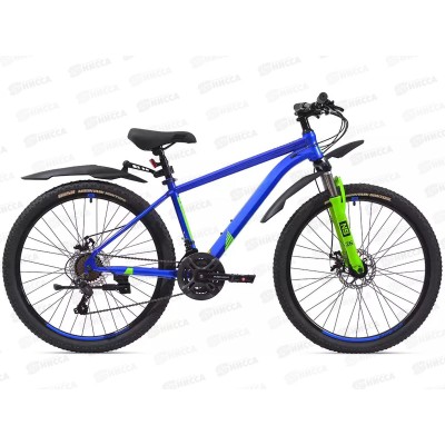 Велосипед 26" 21ск RUSH HOUR NX 615 DISC ST синий рама 18", 388063