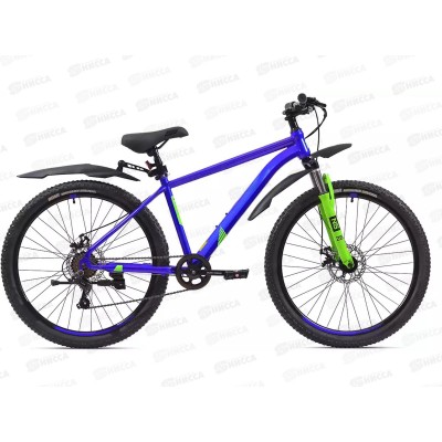 Велосипед 26" 7ск RUSH HOUR NX 605 DISC ST синий рама 16", 388058