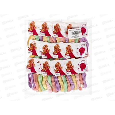 Резинка для волос 60шт ткань (064004)   Ж