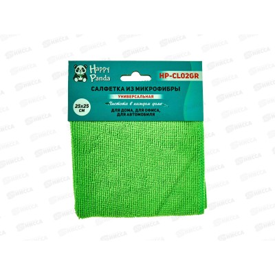 Салфетка HP-CL02GR микрофибра 25*25см Зеленый Салфетка HP-CL02GR микрофибра 25*25см Зеленый