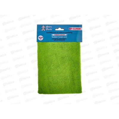Салфетка HP-CL05GR микрофибра 40*40см Зеленый *400