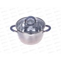 Кастрюля SA-P3022 Elite 4,5л 22*12,5см нержавейка