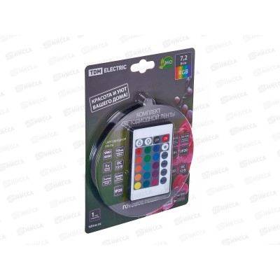 Комплект светодиодной ленты SMD5050-30 LED/м-12 В-7,2 IP20-FGB TDM, 0226 Комплект светодиодной ленты SMD5050-30 LED/м-12 В-7,2 IP20-FGB TDM, 0226