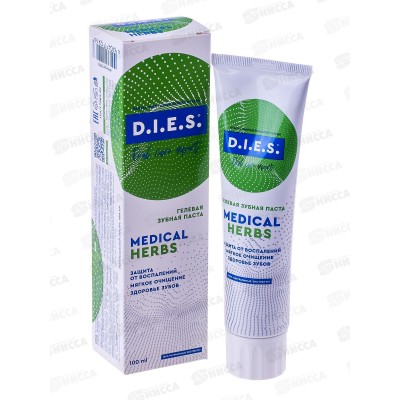 D.I.E.S. зубная паста Medical herbs 100мл 5247 *42