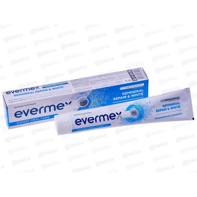 Evermex зубная паста ReminerRepair&White 75мл 3854 *12 Evermex зубная паста ReminerRepair&White 75мл 3854 *12