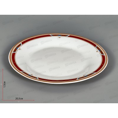 Тарелка плоская LFB80/6-161111 Орнамент 20см 957590 Тарелка плоская LFB80/6-161111 Орнамент 20см 957590