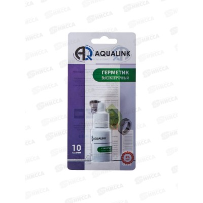 Клей-герметик анаэробный Aqualink &quotВысокопрочный&quot 10г в блис.