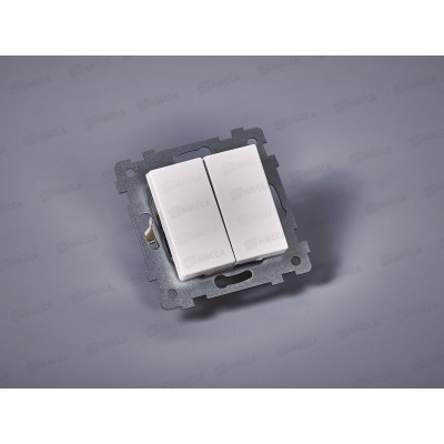 Выключатель механизм &quotАксиома&quot 2-клавиши скрытой установки, С510-449 *54