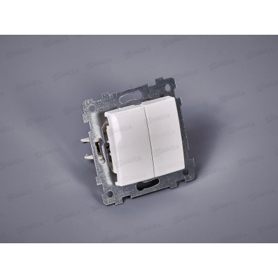 Выключатель механизм &quotМария&quot 2-клавиши скрытой установки, С510-439  *54