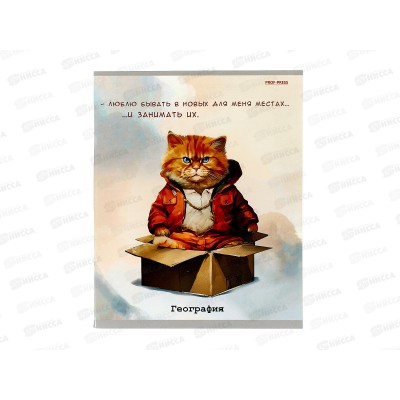 Тетрадь 48л кл. ПП &quotЖил был кот&quot География, Т48-1446 *10/80