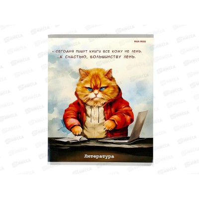 Тетрадь 48л линия ПП "Жил был кот" Литература, Т48-1451 *10/80 Тетрадь 48л линия ПП "Жил был кот" Литература, Т48-1451 *10/80