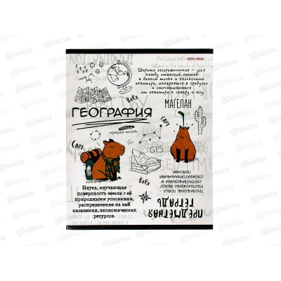 Тетрадь 48л кл. ПП &quotКапибара&quot География, 48-0034 *10/80