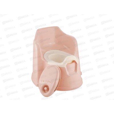 Горшок детский &quotLalababy&quot выс спинка с/кр Розовый LA1042 *6  !!!