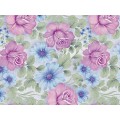 Клеенка на неткан основе ДЕКОРАМА 1,4*20м 044С розы и ромашки сирен