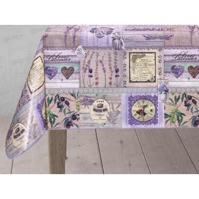 Клеенка на нетканой основе ДЕКОРАМА 1,4*20м 190А лаванда Клеенка на нетканой основе ДЕКОРАМА 1,4*20м 190А лаванда