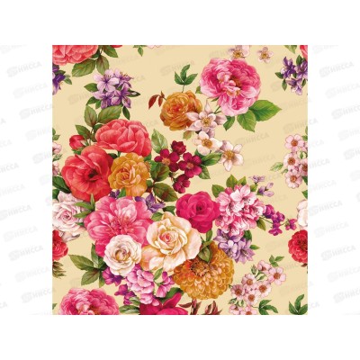 Клеенка на нетканой основе ДЕКОРАМА 1,4*20м 246В цветы на беж Клеенка на нетканой основе ДЕКОРАМА 1,4*20м 246В цветы на беж