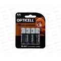 Батарейки Opticell AA 4шт *12/48 Батарейки Opticell AA 4шт *12/48