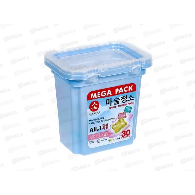 NAMZA Средство для стирки жидкое в капсулах Колор 30шт 240г *14 2732 NAMZA Средство для стирки жидкое в капсулах Колор 30шт 240г *14 2732