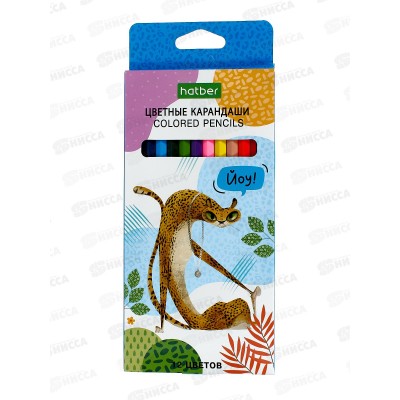 Карандаши 12 цветов Hatber zoo,084391 *12 Карандаши 12 цветов Hatber zoo,084391 *12