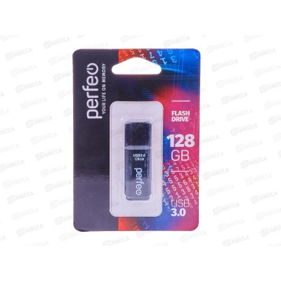 Флеш-карта USB 3.0 Perfeo 128Gb С12 black