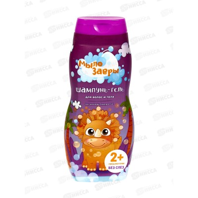 Мылозавры детский шампунь-гель для волос и тела 300мл *6 Мылозавры детский шампунь-гель для волос и тела 300мл *6