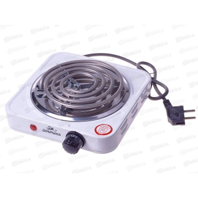 Плита электрическая DO-2211W 1конфорка 1500Вт белая спираль Добрыня