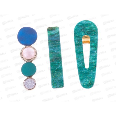 Farres Набор заколок для волос TS00064 Малахит *12 Farres Набор заколок для волос TS00064 Малахит *12