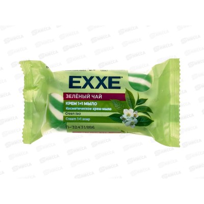 EXXE Крем-мыло 90г Зеленый чай 1+1 зеленое *36 С0007675 EXXE Крем-мыло 90г Зеленый чай 1+1 зеленое *36 С0007675