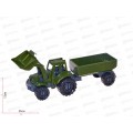 Трактор &quotИван&quot Бульдозер с бортовым прицепом Военный, И-2326  *12