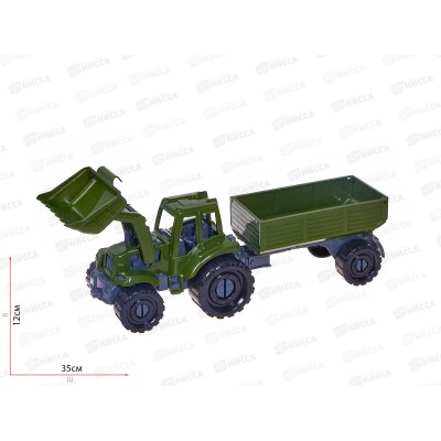 Трактор "Иван" Бульдозер с бортовым прицепом Военный, И-2326 *12 Трактор "Иван" Бульдозер с бортовым прицепом Военный, И-2326 *12