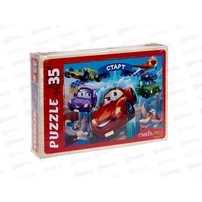 Пазлы-макси. 35 элементов Крутой вираж №15, ПУ35-3855 *24