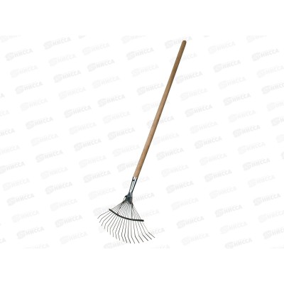 Грабли веерные проволочные оцинк. 18зуб., с662, с черенком