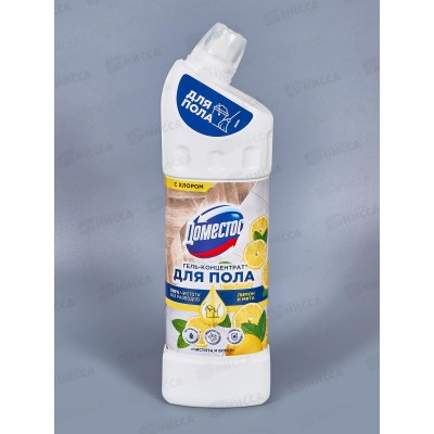 ДОМЕСТОС Гель-концентрат для пола 1л Лимон и мята *12 ДОМЕСТОС Гель-концентрат для пола 1л Лимон и мята *12