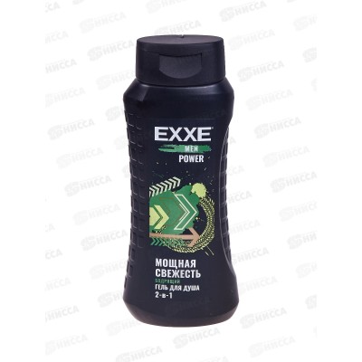 EXXE MEN Гель для душа Бодрящий 2в1 POWER 400мл С0007532 *12