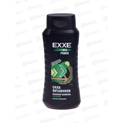 EXXE MEN Шампунь для волос Бодрящий 2в1 POWER 400мл С0007850 *12