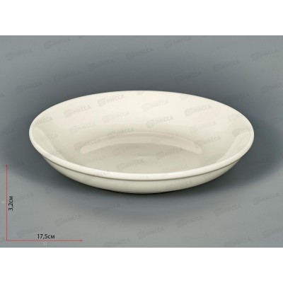 Тарелка круглая с высокими бортами d17,5см Белье тв7-0004 *10/80 Тарелка круглая с высокими бортами d17,5см Белье тв7-0004 *10/80