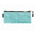 Пенал deVente 21,5*9*1см, Text молн., текстиль, мятный 7024209 Пенал deVente 21,5*9*1см, Text молн., текстиль, мятный 7024209