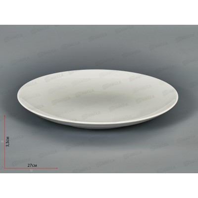 Тарелка мелкая 270мм фарфор Универсал Белье 9с2085  *6