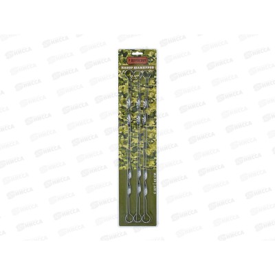 Шампур плоский 45см 6шт BOYSCOUT *12 61326 Шампур плоский 45см 6шт BOYSCOUT *12 61326