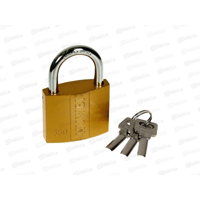 Замок навесной &quotHUWEI&quot желтый 50мм AL-23135-1  *120