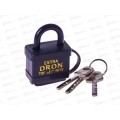 Замок навесной &quotDRON" обрезинен. влагозащищен 40мм AL-23138  *72