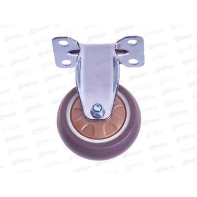 Колесо мебельное, фиксированная платформа, ПУ, D=63мм, AL-23264-2 Колесо мебельное, фиксированная платформа, ПУ, D=63мм, AL-23264-2