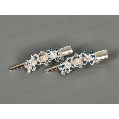 Заколка &quotУточка&quot со стразами №3163 (упак. 2шт.)