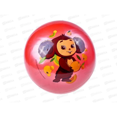 Мяч &quotИГРАЕМ ВМЕСТЕ&quot &quotЧебурашка&quot с наклейкой пвх 23см AD-9(CHE)  *144