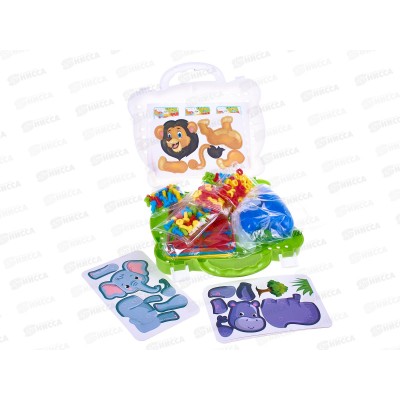 Набор конструктор-зверята с дрелью на бат. 168-2, ZY1587007, 23х6х24,5 Набор конструктор-зверята с дрелью на бат. 168-2, ZY1587007, 23х6х24,5