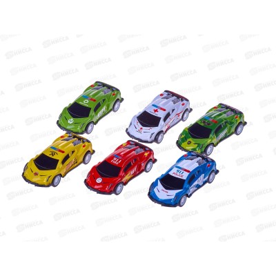 Машина инерционная 667-53А спортивная металлическая, одноцветная, ZY1587059 коробка Машина инерционная 667-53А спортивная металлическая, одноцветная, ZY1587059 коробка