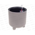 Кашпо ШЭНК D150мм 2л вставка и автополив Франц серый М3240 *12 Кашпо ШЭНК D150мм 2л вставка и автополив Франц серый М3240 *12