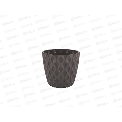 Горшок  для цветов  &quotInGreen Wave&quot 0,65л Горький шоколад IG650010011 *12