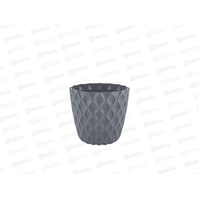 Горшок для цветов &quotInGreen Wave&quot 0,65л Вулканический серый IG650010026 *12